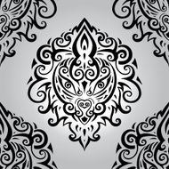 Lion head Seamless pattern N2