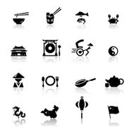 Icons set Chinese Cuisine and culture N2