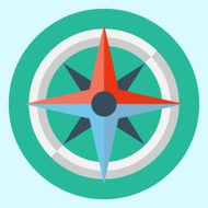 Vector compass icon N2