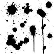 Ink blots set