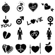 heart and love icons