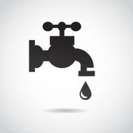 Tap icon isolated on white background N2