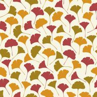 Seamless retro texture with leaves Template for design fabric covers package N2