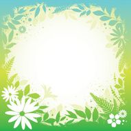 Floral silhouette background