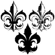 fleur de lys grunge