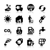 flat icons ecology set1 with reflex