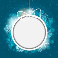 Christmas Snowflakes Background Vector Illustration N80