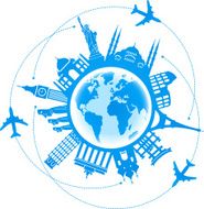 Travel background air