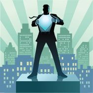 Super Hero Businessman and the City