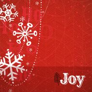 Red Snowflake Holiday Background EPS10