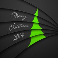 Greeting Card Merry Christmas lettering N2