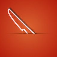 Vector background Orange icon applique Eps10 N28