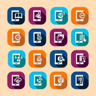 mobile long shadow icons N2
