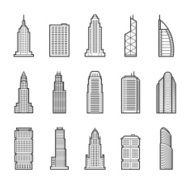 Buildings and Skyscrapers Icons N2