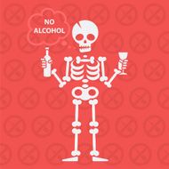 Concept on theme no alcohol