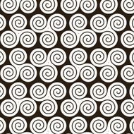 Triple celtic spiral pattern in Black and White N2