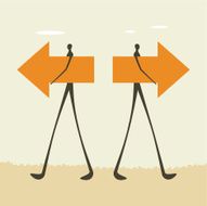 Opposite directions N2