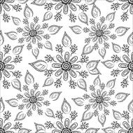 Flower background contours N14