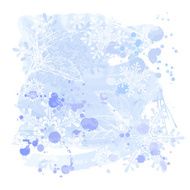 Blue winter watercolor background N3