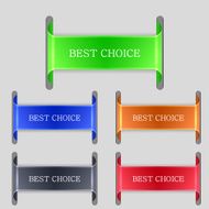 Vector bookmarks set 5 colors N2