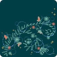 Floral Pattern N981
