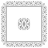 Ornamental Border design element N4