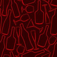 background with bottles and glasses