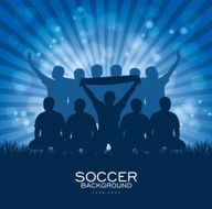 soccer blue background N3