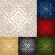 Seamless wallpaper pattern floral
