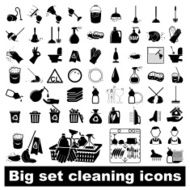 Big set Cleaning Icons