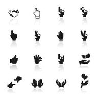 Icon set hands