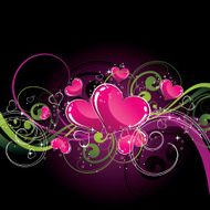 Background with hearts N65
