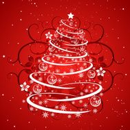 Grunge Christmas tree N2