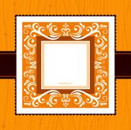 Orange Square Frame N2