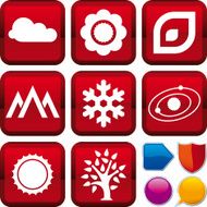 icon series nature (vector)