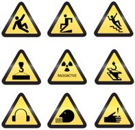 industrial hazard signs