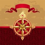 Ancient compass rose