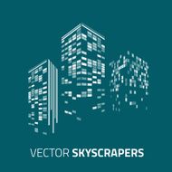 City background - skyscrapers with lights Cityscape background N3