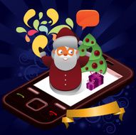 Christmas santa mobile party