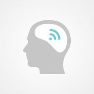Head and signal icon