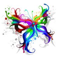 Butterfly from color blobs