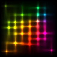 Rainbow disco lights vector abstract background
