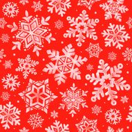 Watercolor snowflakes seamless pattern N2