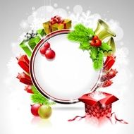 Illustration on a Christmas theme with gift box N7
