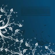 Abstract floral background element for design