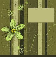 Grunge flower background