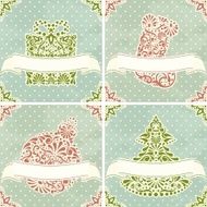 Vintage Christmas Cards N8