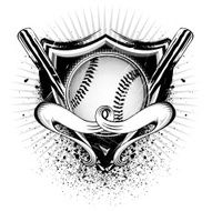 Grunge Basseball Shield