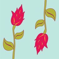 Bright red flowers