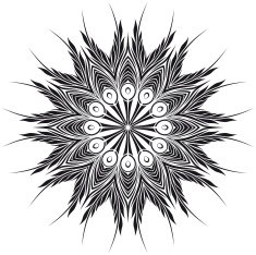 Abstract vintage floral N3